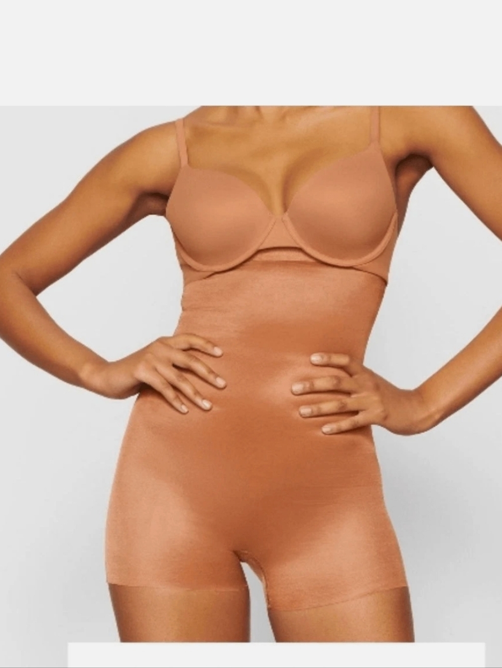 Skims Simply Bare High Waisted Short Bodysuit Size L UNUSED